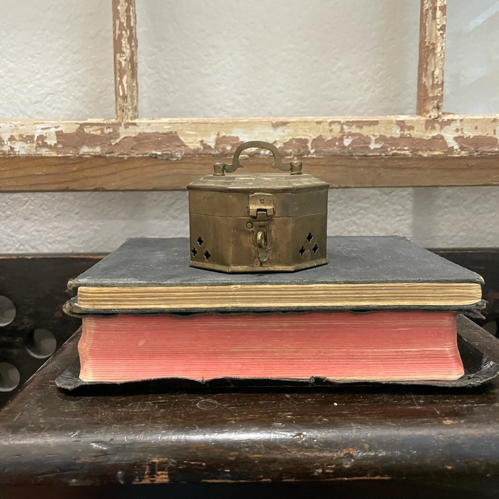 Vintage brass cricket box